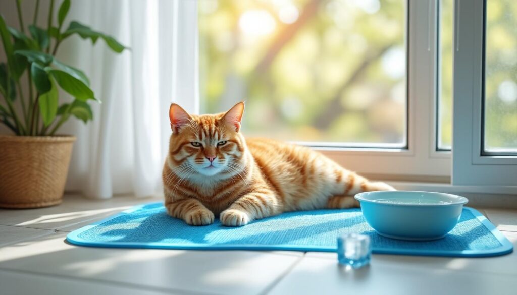 découvrez des astuces efficaces pour apaiser votre chat pendant les périodes de chaleur et assurer son confort malgré la hausse des températures.