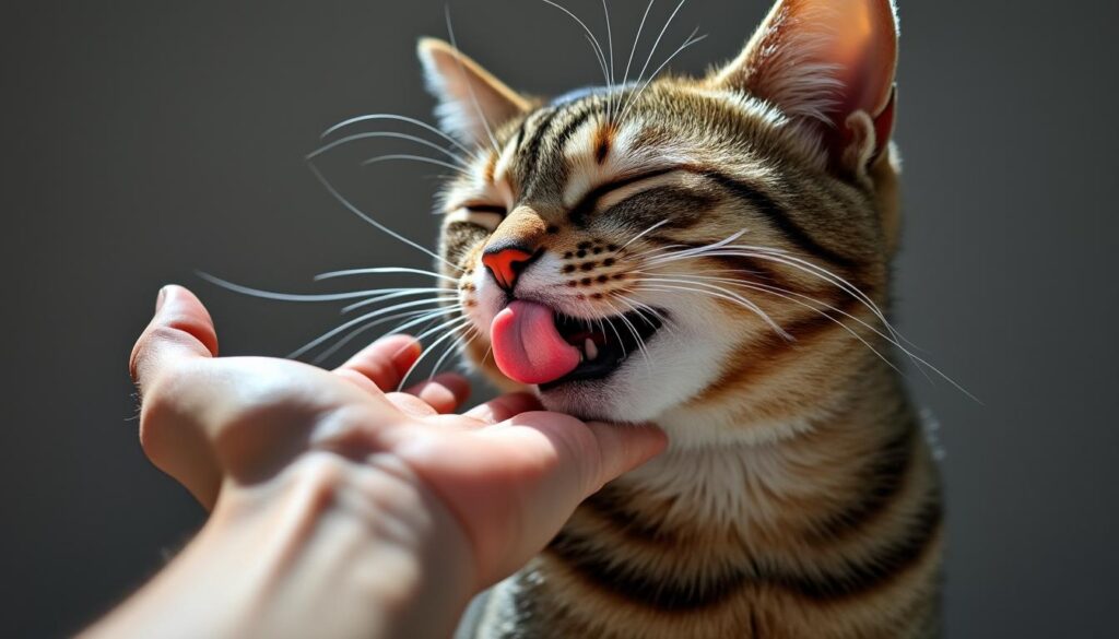 découvrez les raisons pour lesquelles votre chat vous lèche, un comportement affectueux qui peut exprimer l'amour, la confiance ou des besoins spécifiques.