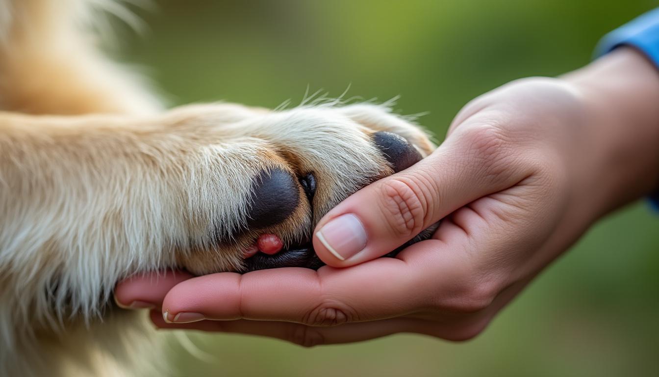 Coussinets chien gonflés : comment identifier et soulager rapidement ? 2 découvrez comment reconnaßtre les coussinets gonflés chez votre chien et apprenez les méthodes efficaces pour les soulager rapidement, afin d'assurer le confort et la santé de votre compagnon.