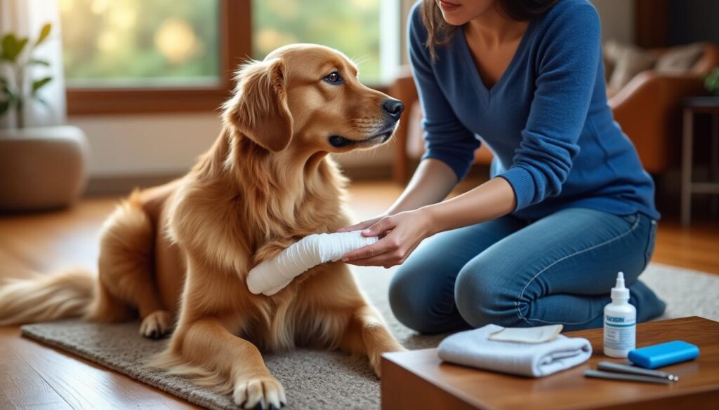 découvrez comment réagir rapidement et efficacement face à un coussinet arraché chez votre chien pour soulager sa douleur et favoriser une bonne guérison.