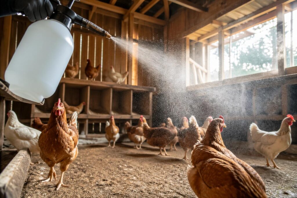 découvrez notre désinfectant poulailler efficace pour protéger vos volailles contre les infections et assurer un environnement sain et sécurisé.