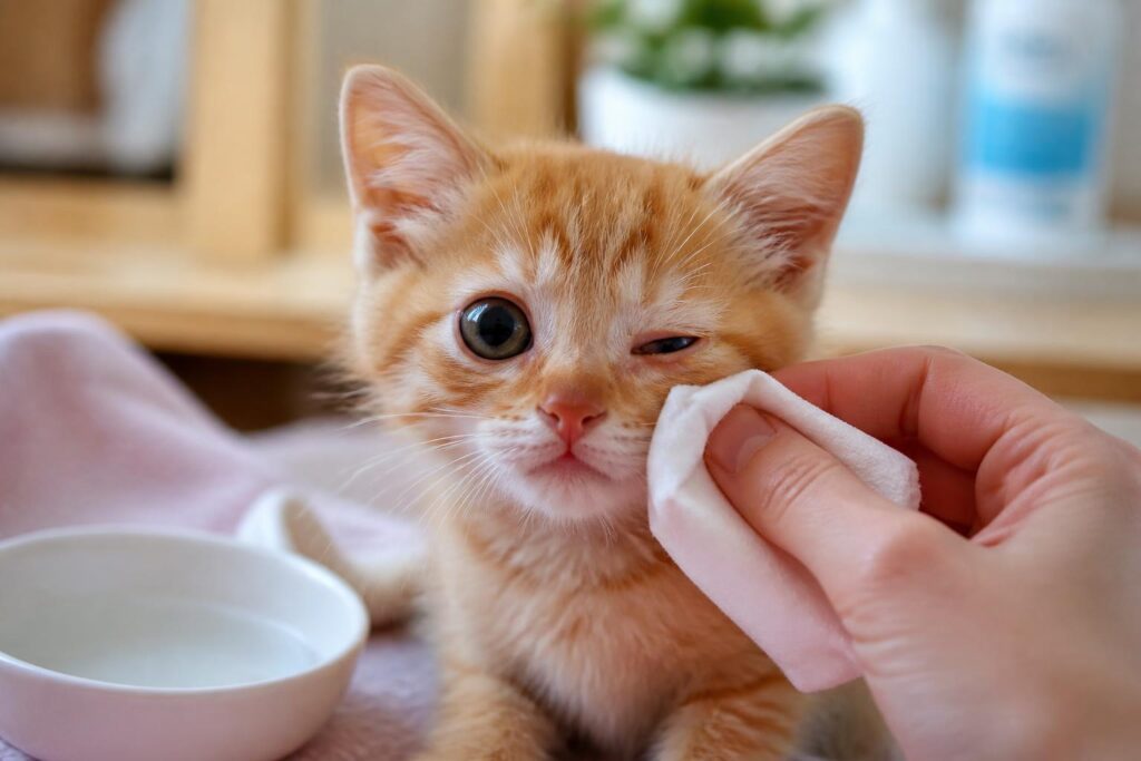 découvrez comment soulager et soigner rapidement votre chaton lorsqu'il a l'œil collé grâce à nos conseils pratiques et efficaces.