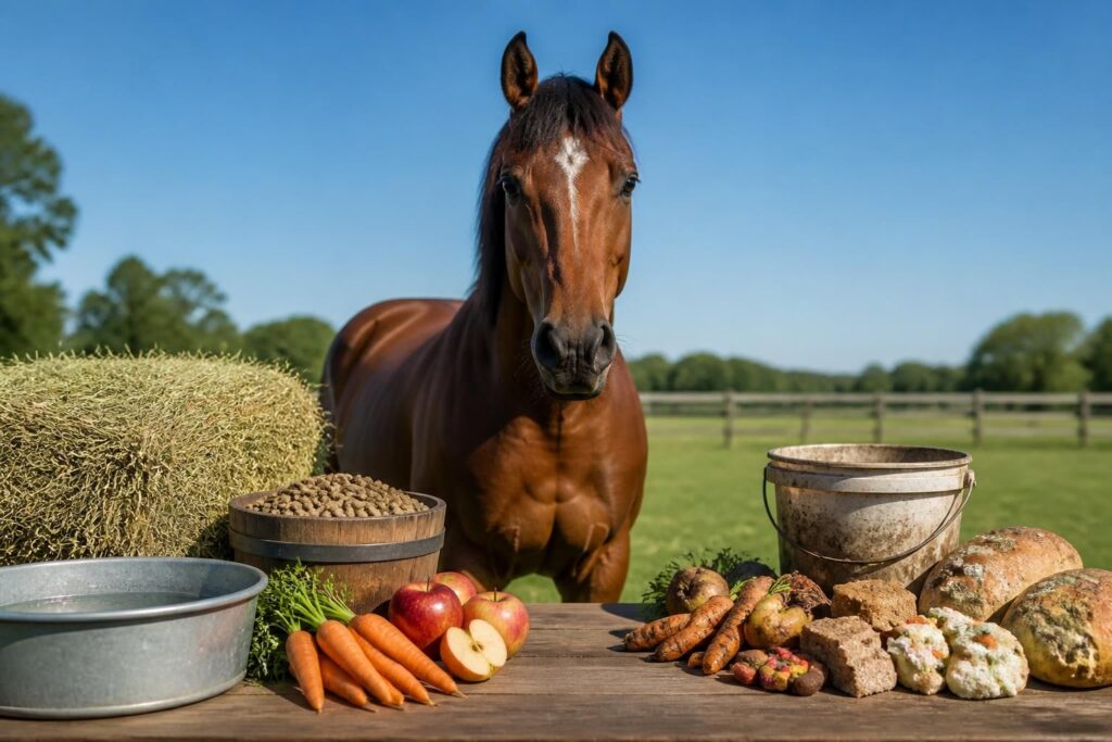 découvrez ce que mange un cheval : conseils sur la ration de base à lui donner et les erreurs courantes à éviter pour assurer sa santé et son bien-être.
