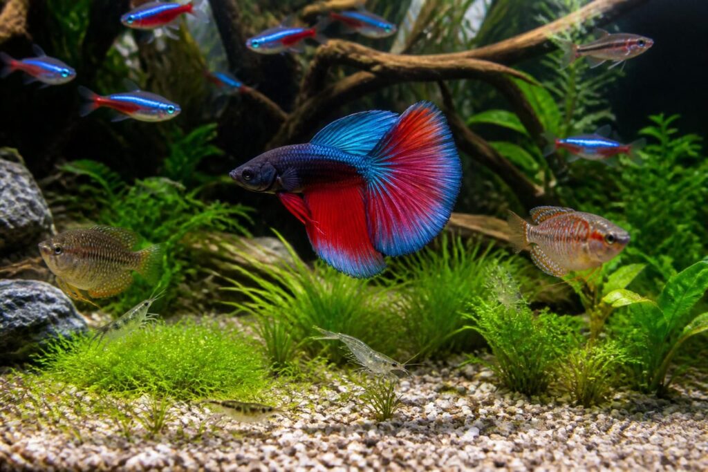 découvrez quels poissons peuvent vivre en harmonie avec un combattant et apprenez à créer un aquarium équilibré et paisible.